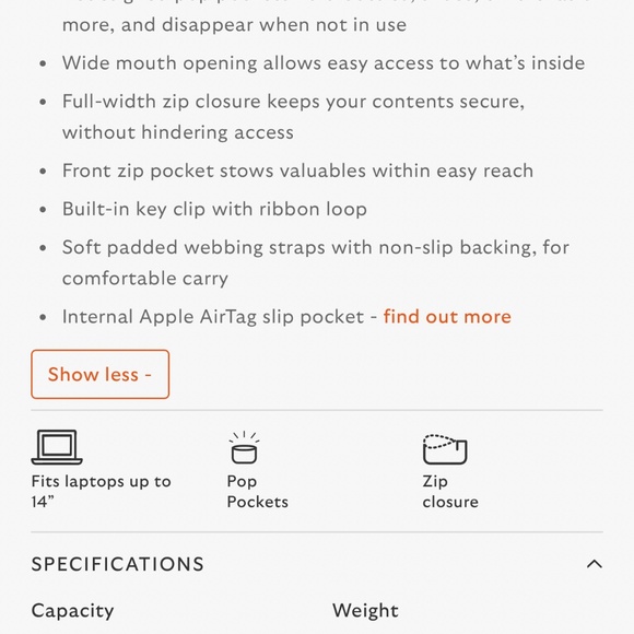 Bellroy Tokyo Tote Compact (12L) - Picture 4 of 4